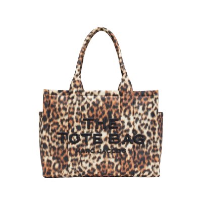 THE LARGE TOTE BAG IN LEOPARD PUFFY NYLON